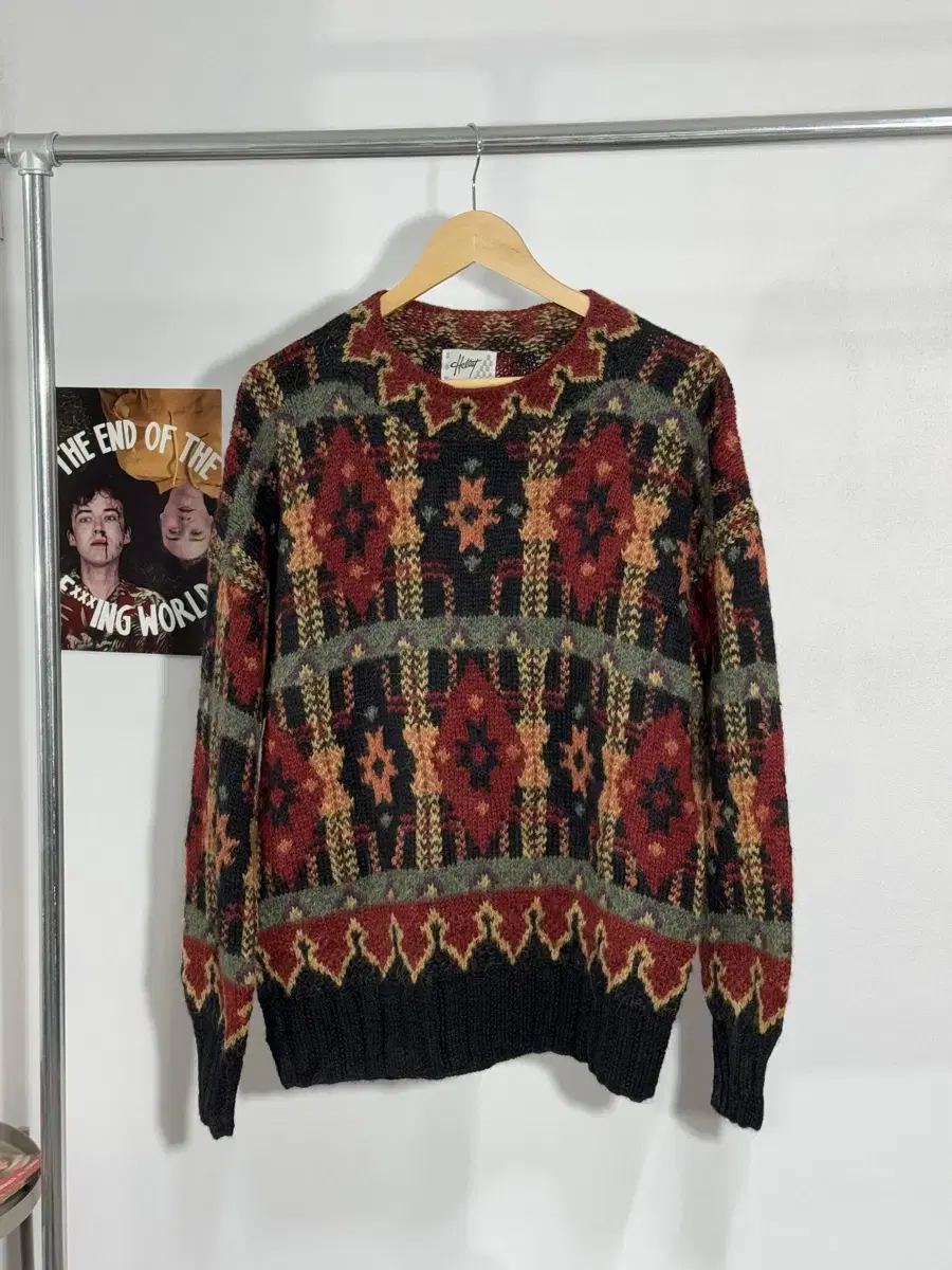 XL/ Navajo pattern Sweater/N43